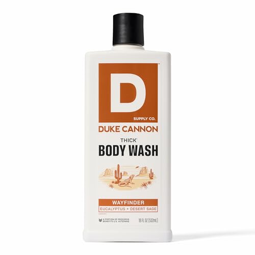 Duke Cannon Supply Co. Thick High Viscosity Body Wash - 3X Thicker, Cleansing Shower and Bath Gel, Mineral-Enriched for Men - Shower Gel - Men’s Body