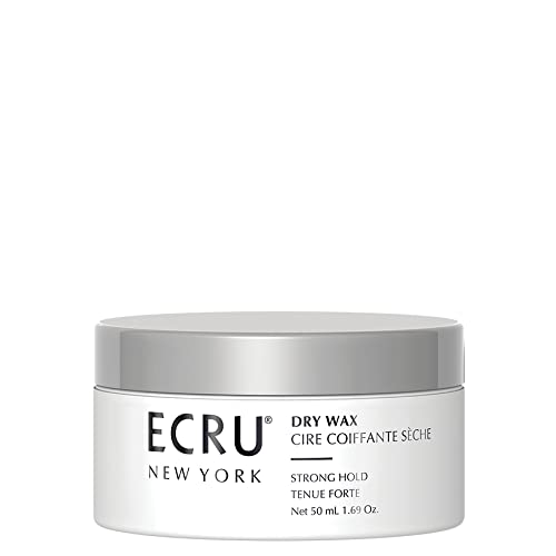 ECRU New York Dry Wax, Strong Hold Hair Wax, Styling Cream, Texturizing Hair Products, Travel Size Pomade, 1.69oz