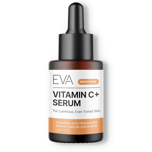 Eva Naturals Vitamin C Serum for Face - Anti Aging Dark Spot Remover & Corrector with Retinol, Hyaluronic Acid, Niacinamide & Salicylic Acid Beauty and Personal Care Eva Naturals Default Title