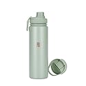 Cubitt Hydro Bottle 24 oz - Insulated Steel, 2 Leak-Proof Lids, Cold 24h/Hot 12h - Mint Green