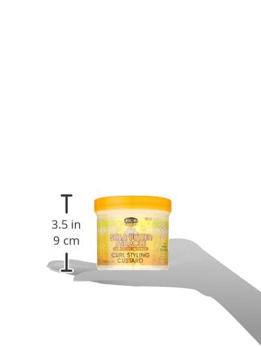 African Pride Shea Butter Miracle Curl Custard Styling, 12 Ounce