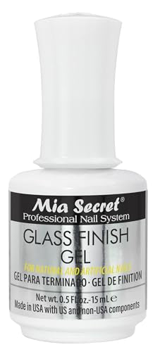 Mia Secret Glass Finish UV-LED Gel 0.5 Fl. oz - 15mL Beauty & Personal Care Mia Secret