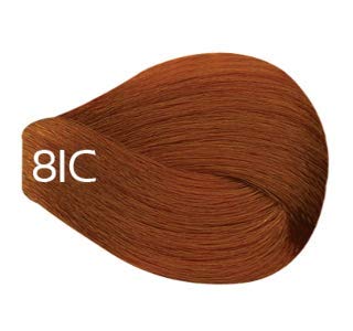 Vivitione Permanent Cream Color (8IC Light Intense Copper) 3oz. - 100% Grey Coverage, Long Lasting Shine, Made in Italy.
