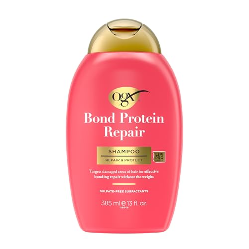 OGX Repair & Protect Bond Protein Repair Shampoo, Lightweight Hair Wash Cleanses & Targets Damaged Hair for Effective Bond Repair, Formulated without Beauty and Personal Care OGX Default Title