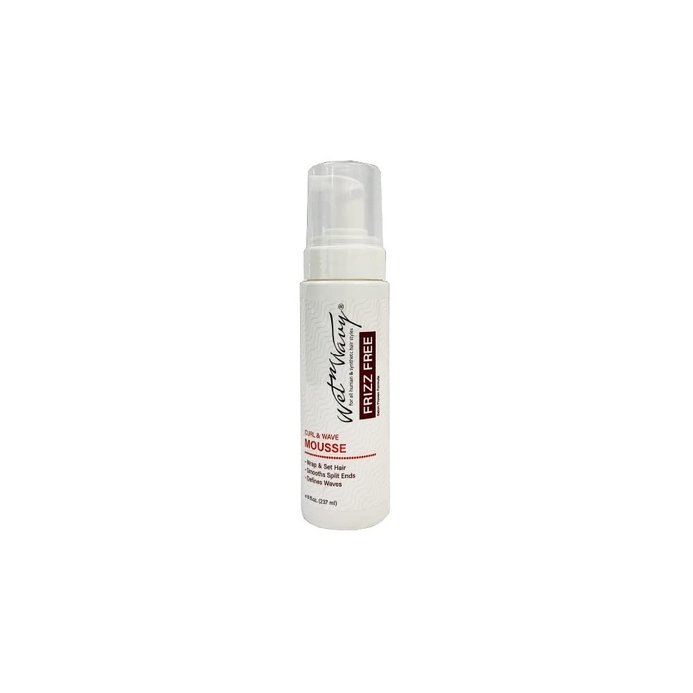 Wet N Wavy Frizz Free Mousse 8 oz. #Ms877