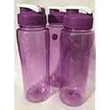 Water Bottle with Flip-top Lid, 24 OZ, (PACK OF 3)