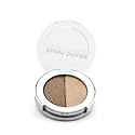 Lauren Brooke Cosmetiques Pressed Eyeshadow Duo, Natural, Organic Makeup (Taupe/Tahiti)