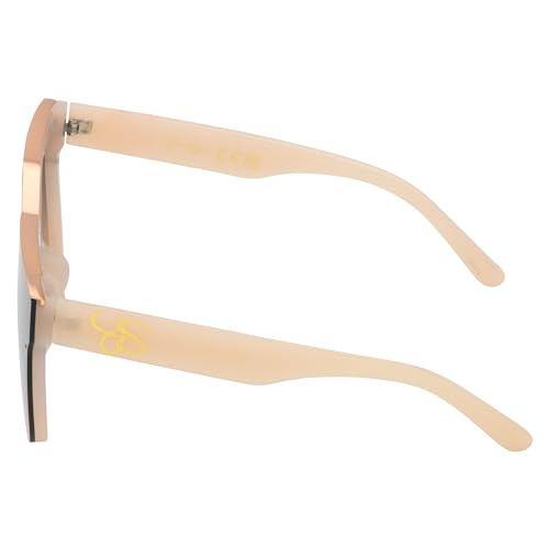 Jessica Simpson Women's J6214 Oversized Cat Eye Square Sunglasses with UV400 Protection - Glamorous Sunglasses for Women, 67mm