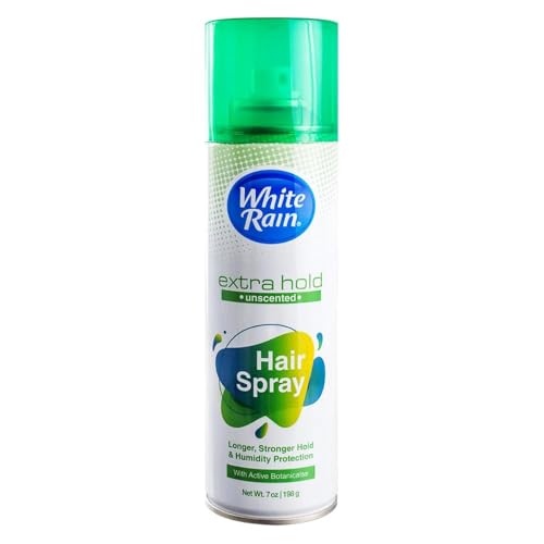 White Rain Aerosol Hairspray Unscented, Extra Hold 7 oz (Pack of 2)