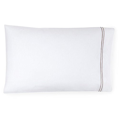 Sferra Grande Hotel Sheet Set - Cal King - White/Grey