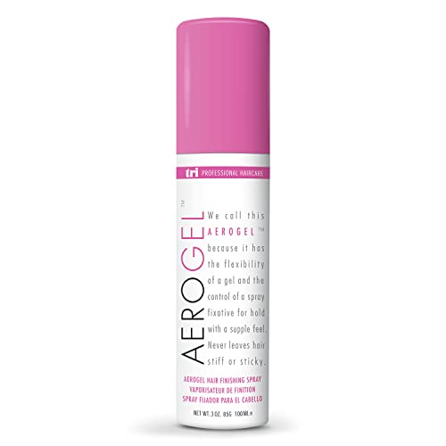 TRIDESIGN Aerogel Hairspray - Strong Hold Hair Finishing Spray for Volumizing & Control, Flexible Styling for All Hair Types, Non-Sticky and Scented