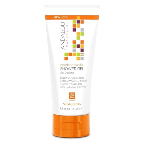 Andalou Naturals Mandarin Vanilla Vitalizing Shower Gel, 8.5 Ounce