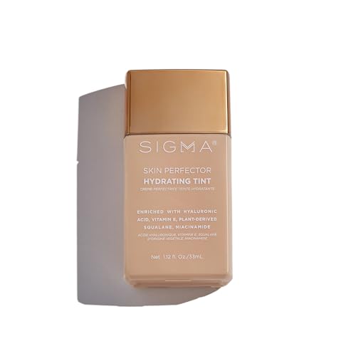 Sigma Beauty Skin Perfector Hydrating Tint (2 - Light Beige Tint) - Skin Tint Foundation for Lightweight, Buildable Coverage, With Hyaluronic Acid, Niacinamide Serum, and More