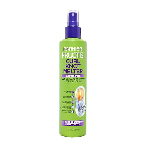 Garnier Fructis Curl Knot Melter Multi-Use Anti-Breakage Detangling Milk, Moisturizing Detangler Spray and Heat Protectant For All Curl Types, Made Beauty and Personal Care Garnier Default Title