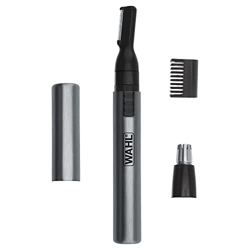 Wahl Micro Groomsman Battery Personal Trimmer for Hygienic Grooming with Rinseable, Interchangeable Heads for Eyebrows, Neckline, Nose, Ears, & Other Beauty and Personal Care Wahl Default Title