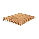 Camco Bamboo Cutting Board with Counter Edge | Perfect for Vegetables, Fruits, Meats, and Cheeses | Measures 18-inches x 14-inches x 1-3/4-inches…