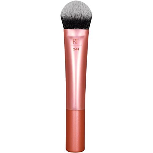 Real Techniques Seamless Complexion Makeup Brush, For Foundation, Primer, & Moisturizer, Multipurpose Foundation Brush Or Skincare Tool, Streak-Free