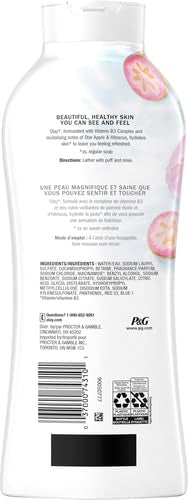 Olay Fresh Outlast Body Wash, Star Apple & Hibiscus, 22 oz