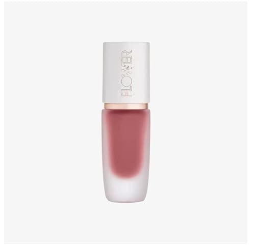 FLOWER BEAUTY By Drew Barrymore Perfect Pout Lip Color - Soft Matte Finish - Liquid Lipstick - Comfortable + Lightweight Feel (Blush)