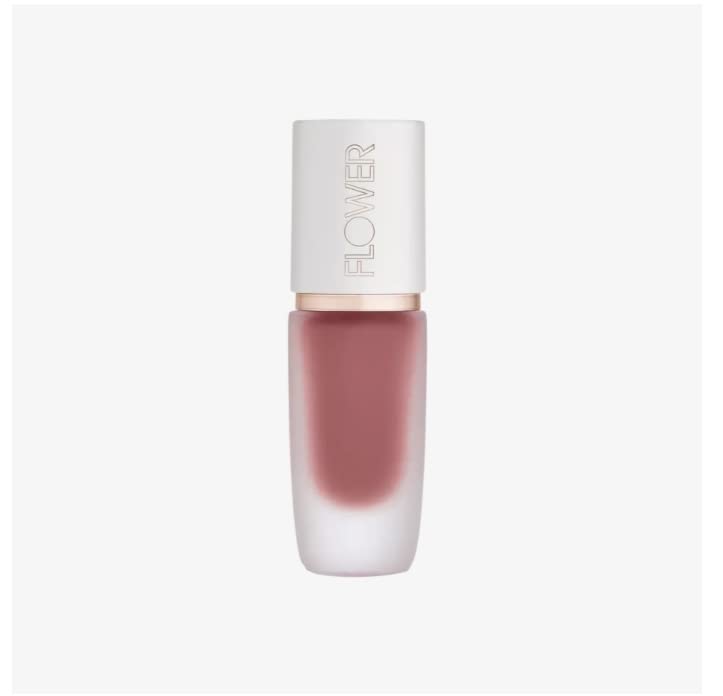 FLOWER BEAUTY By Drew Barrymore Perfect Pout Lip Color - Soft Matte Finish - Liquid Lipstick - Comfortable + Lightweight Feel (Blush)