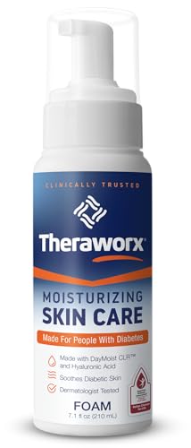 Theraworx Moisturizing Skin Care Foam, Made for People with Diabetes - 7.1 oz - 1 count