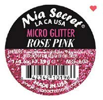 Mia Secret Professional Nail System Micro Glitter - .25 oz (Rose Pink)