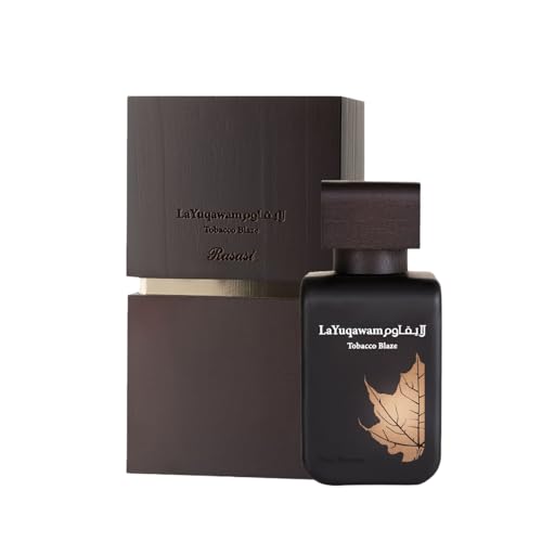 Rasasi La Yuqawam Tobacco Blaze Eau de Parfum for Men | 75ml EDP | Irresistible Pour Homme Spray | Masculine Oudh Woody Patchouli Leather | Signature