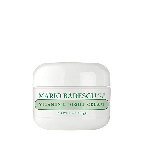 Mario Badescu Vitamin E Night Cream, Anti Wrinkle Face Cream for Dry or Sensitive Skin, Facial Skin Care Infused with Ultra-Rich Skin-Softening Oils