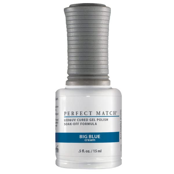 LeChat Perfect Match Summerlicious 2021 Gel Polish + Nail Lacquer - Big Blue PMS278 - 0.5 oz Beauty & Personal Care LECHAT