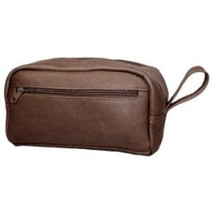 David King & Co Small Double Zip Shave Kit- Cafe Beauty and Personal Care Long Lasting Luggage