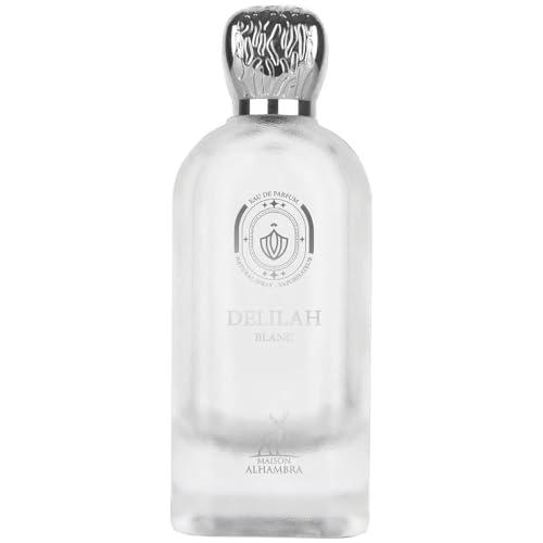 Maison Alhambra Delilah Blanc - Citrus, Amber, Floral, Musky - Eau de Parfum Spray Long-Lasting Fragrance for Women, 3.4 Ounce / 100 ml Beauty and Personal Care Maison Alhambra Default Title