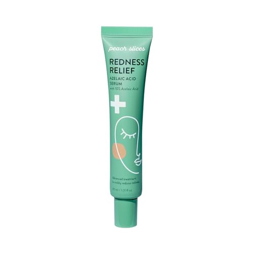 Peach Slices - Redness Relief 10% Azelaic Acid Serum (1.01 oz) - Advanced Skincare - Includes Panthenol, Cica, Algae - Vegan, Cruelty-Free, Korean Beauty and Personal Care Peach Slices Default Title