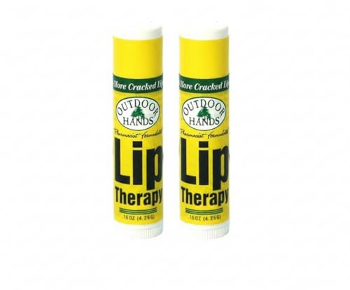 Outdoor Hands Lip Therapy, Shea Butter, Coconut Oil & Blackberry Seed Oil - 2pack by Outdoor Hands