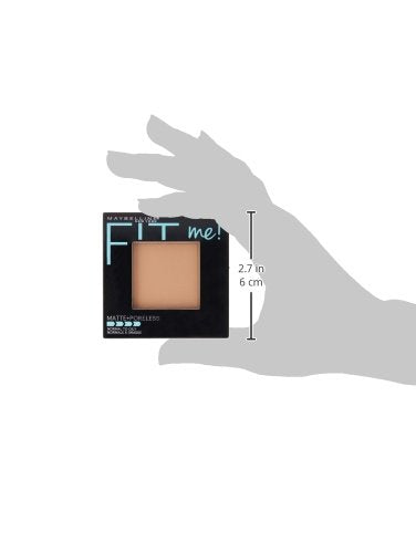 Maybelline New York Fit Me Matte Plus Poreless Powder, Natural Tan, 0.3 Ounce