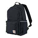 Carhartt 21L Classic Laptop Backpack, Water-Resistant Pack W/ 15" Laptop Sleeve and Organizational Compartments, PFAS Free, Black