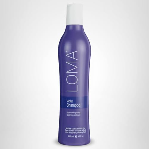 Loma Hair Care Violet Shampoo, Vanilla Bean/Blood Orange, 12 Fl Oz