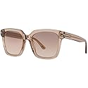 Tom Ford SELBY FT 0952 Transparent Light Brown/Brown Shaded 55/19/140 women Sunglasses