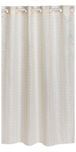 Shower Curtain, Polyester, Beige, 71 in W, 74 in L