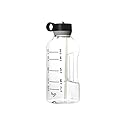 Built Byo 74 Oz Tritan Water Bottle with Straw (Black) - BPA-Free, Leakproof Lid, Wide Mouth Opening, Dishwasher Safe, Travel Handle - Reusable