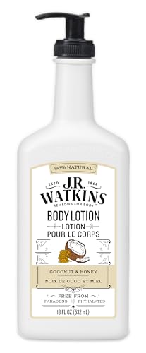 J.R. Watkins Coconut Milk and Honey Daily Moisturizing Lotion, 18 Ounces