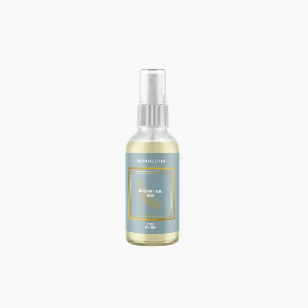 103 Collection Vegan Facial Toner With Provitamin A, B5 & B3, Sensitive Skin, Organic White Willow Bark To Maximize Your Skin's Hydration 2 oz.