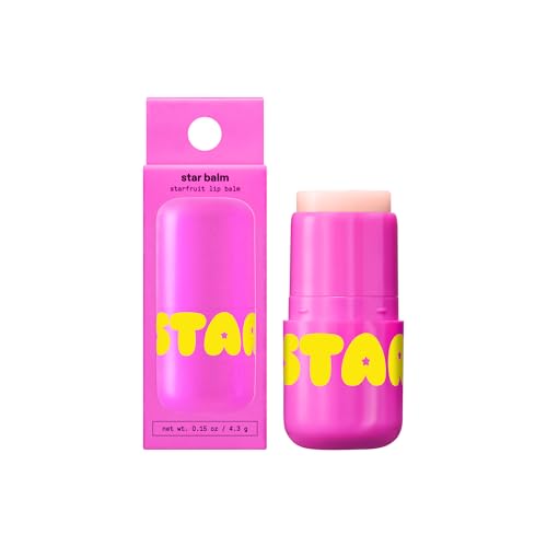 Starface Star Balm Starfruit, Hydrating Lip Moisturizer with Shea Butter, Cocoa Butter, and Coconut Oil, Juicy Starfruit Flavor, (0.15 oz) Beauty and Personal Care Starface World
