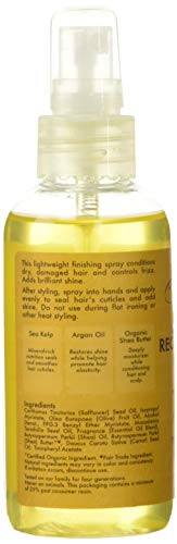 SheaMoisture Hair Styling Agent, Raw Shea Butter Reconstructive Finishing Elixir Hair Oil for Dry Hair, 4 oz