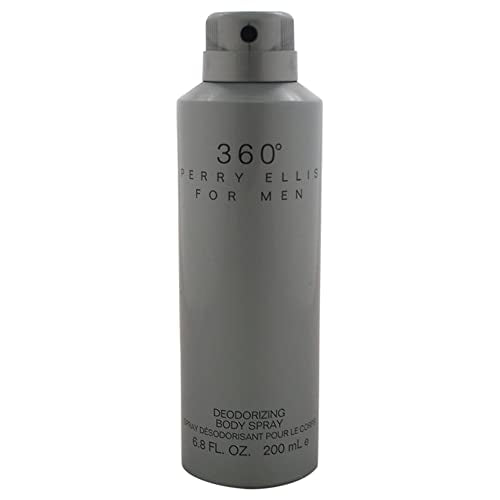 Perry Ellis 360 Deodorizing Body Spray For Men, 6.8 Ounce