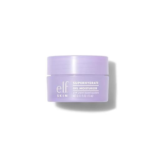 e.l.f. cosmetics Mini SuperHydratee Moisturiser, Fast-Absorbing, Non-Greasy, Gel Formula, Hydrates, Tones, Clarifies, Protects, Infused with Vitamin