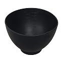 ForPro Professional Collection Silicone Mixing Bowl, Black, Flexible, Odorless, for Mixing Facials, Massage, Body & Other Products, 8 oz