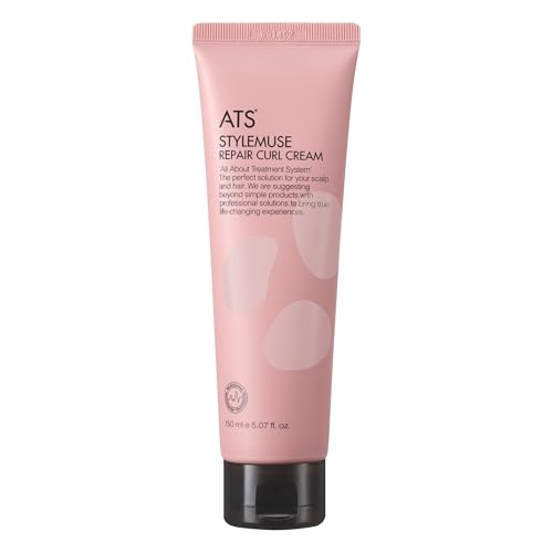 ATS Professional STYLEMUSE Repair Curl Cream Volume, Natural Hold and Soft, 5.07 fl.oz., Pink