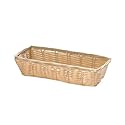 Tablecraft 9" Rectangular Natural Handmade Cracker Basket [Set of 12]