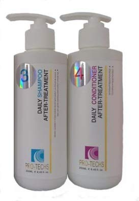 GS Keratin Daily Shampoo & Daily Conditioner (250ml / 8.45oz) Without Salt or Sulfate to maintain and extend the effects of of any hair treatment