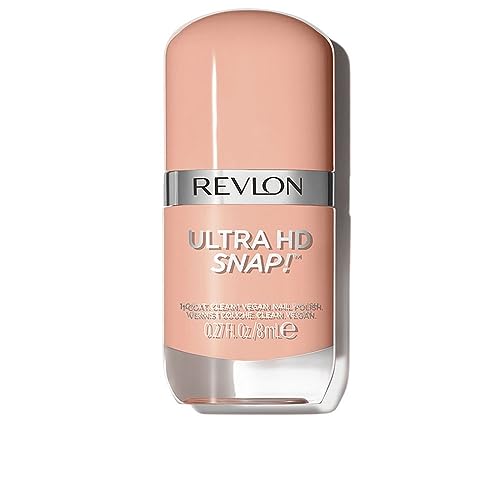 REVLON Ultra HD Snap Nail Color, Natural Rich Glossy Polish, 100% Vegan Formula, No Base or Top Coat Needed, 018 Keep Cool, 0.27 fl oz